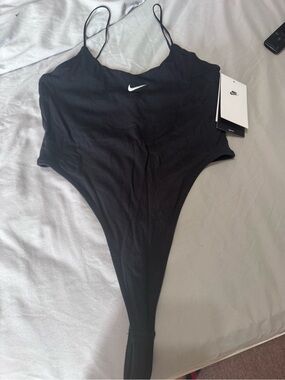 Nike Black Women's Swoosh Bodysuit